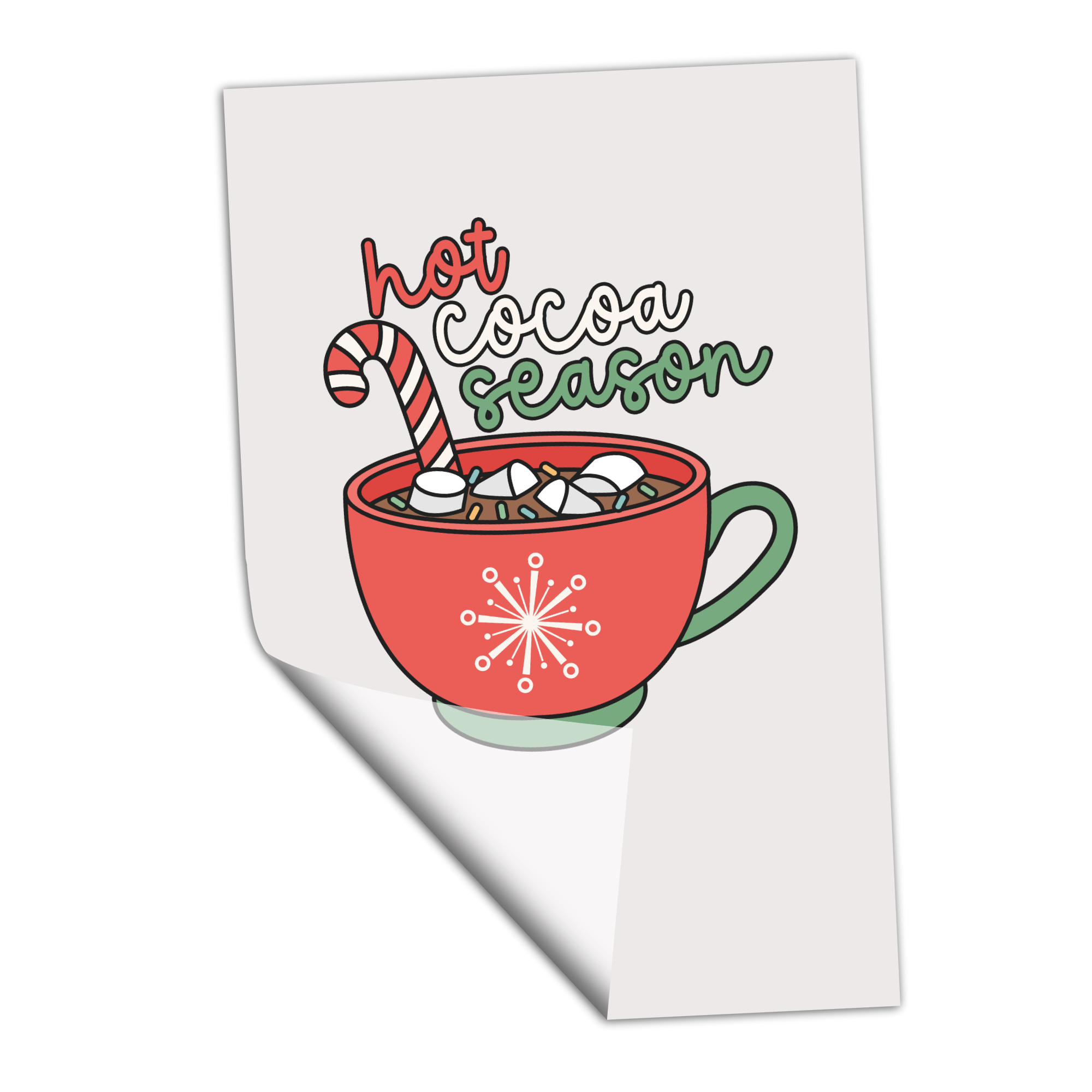 Hot Cocoa Season - Retro Minimalist - Transfer