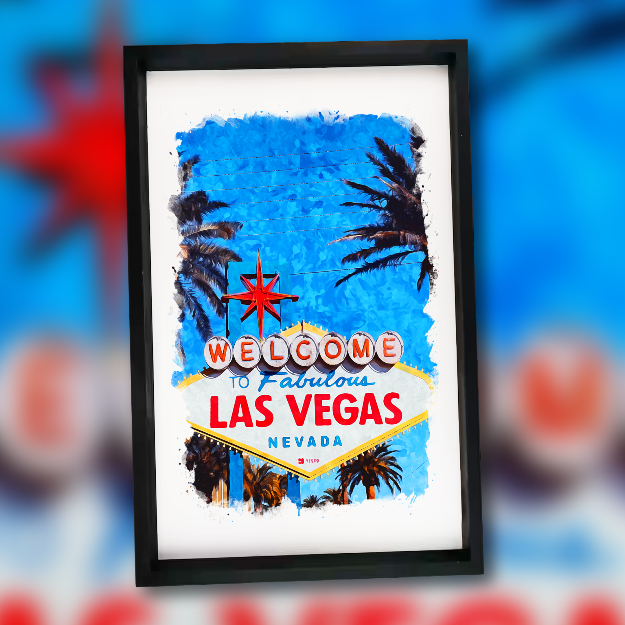 Las Vegas Sign - 11x17 Wooden Sign