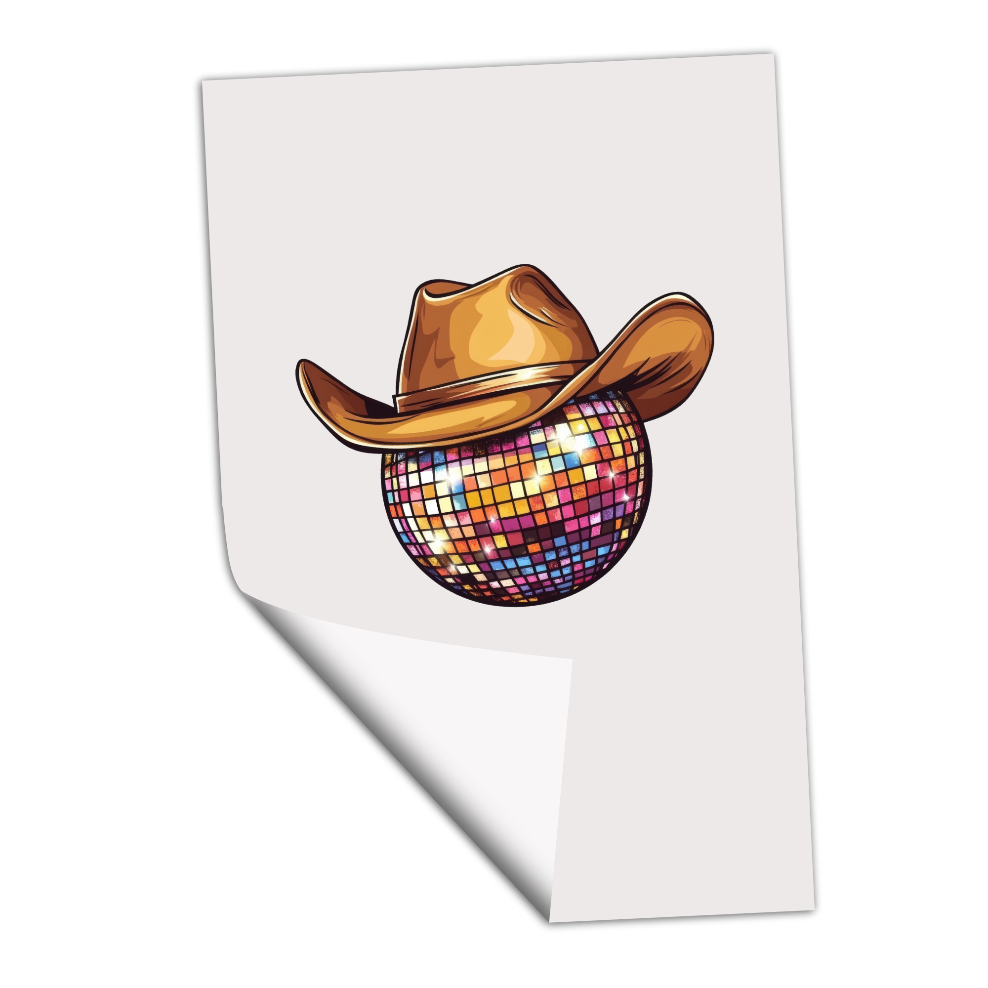 Cowboy Disco Ball - DTF Transfer