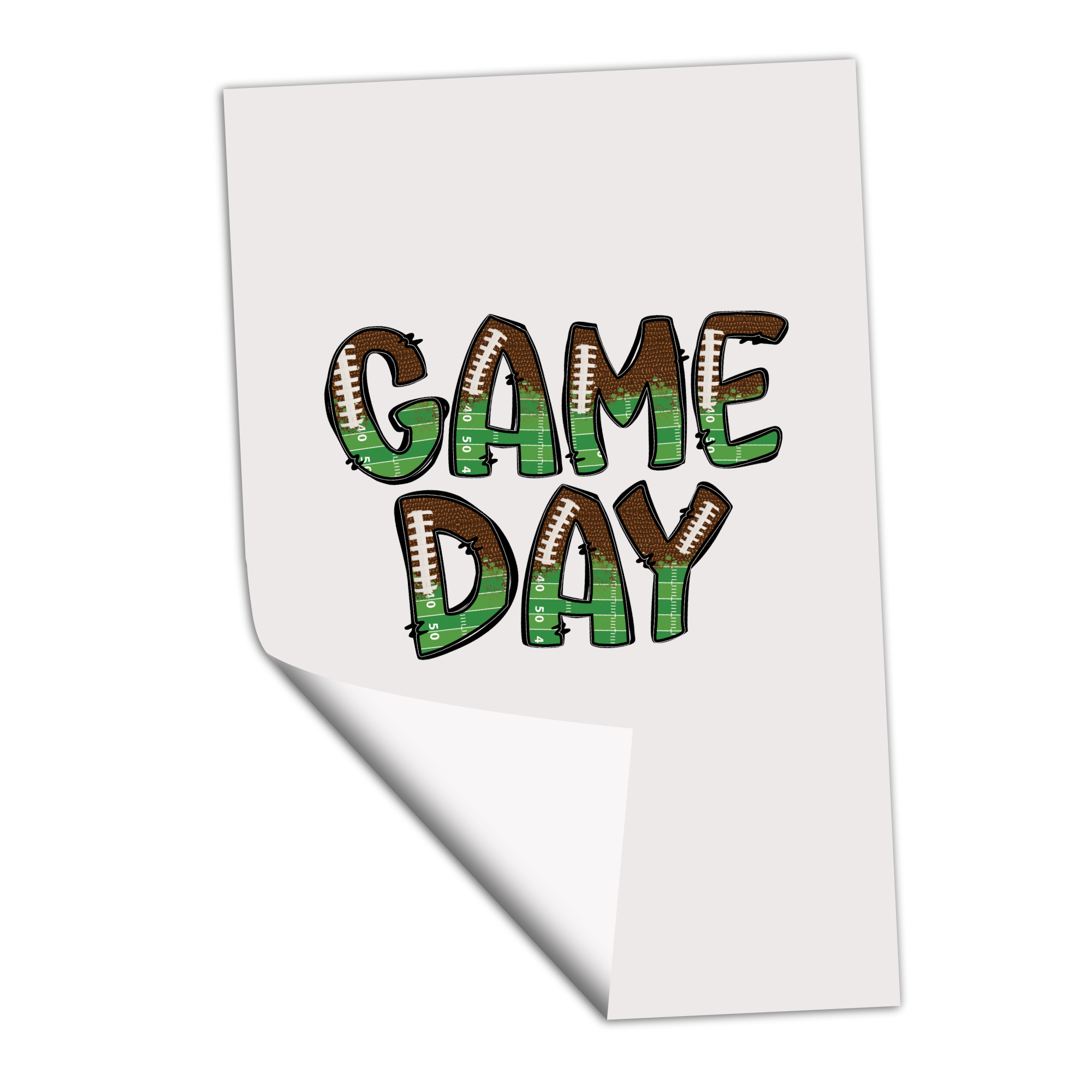 Football Game Day - Doodle Font - DTF Transfer