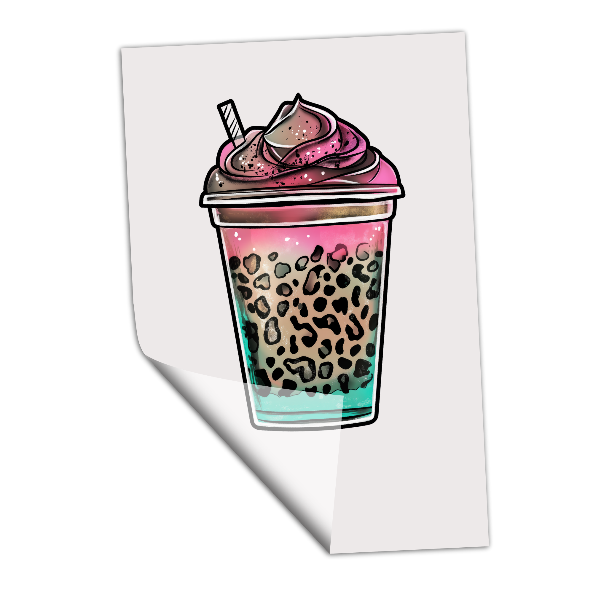 Leopard Magical Frappe - DTF Transfer