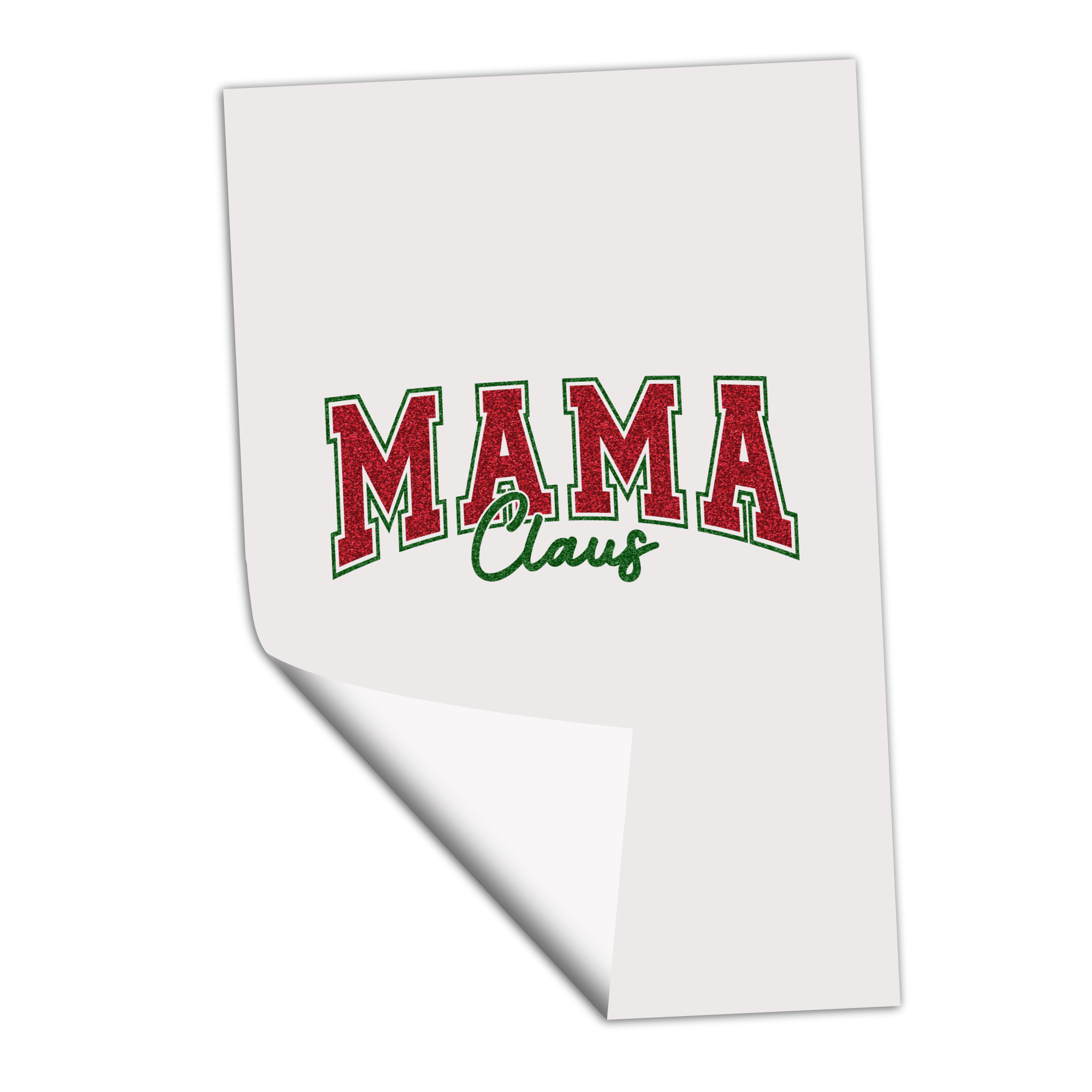 Mama Claus - Faux Sequins - DTF Transfer