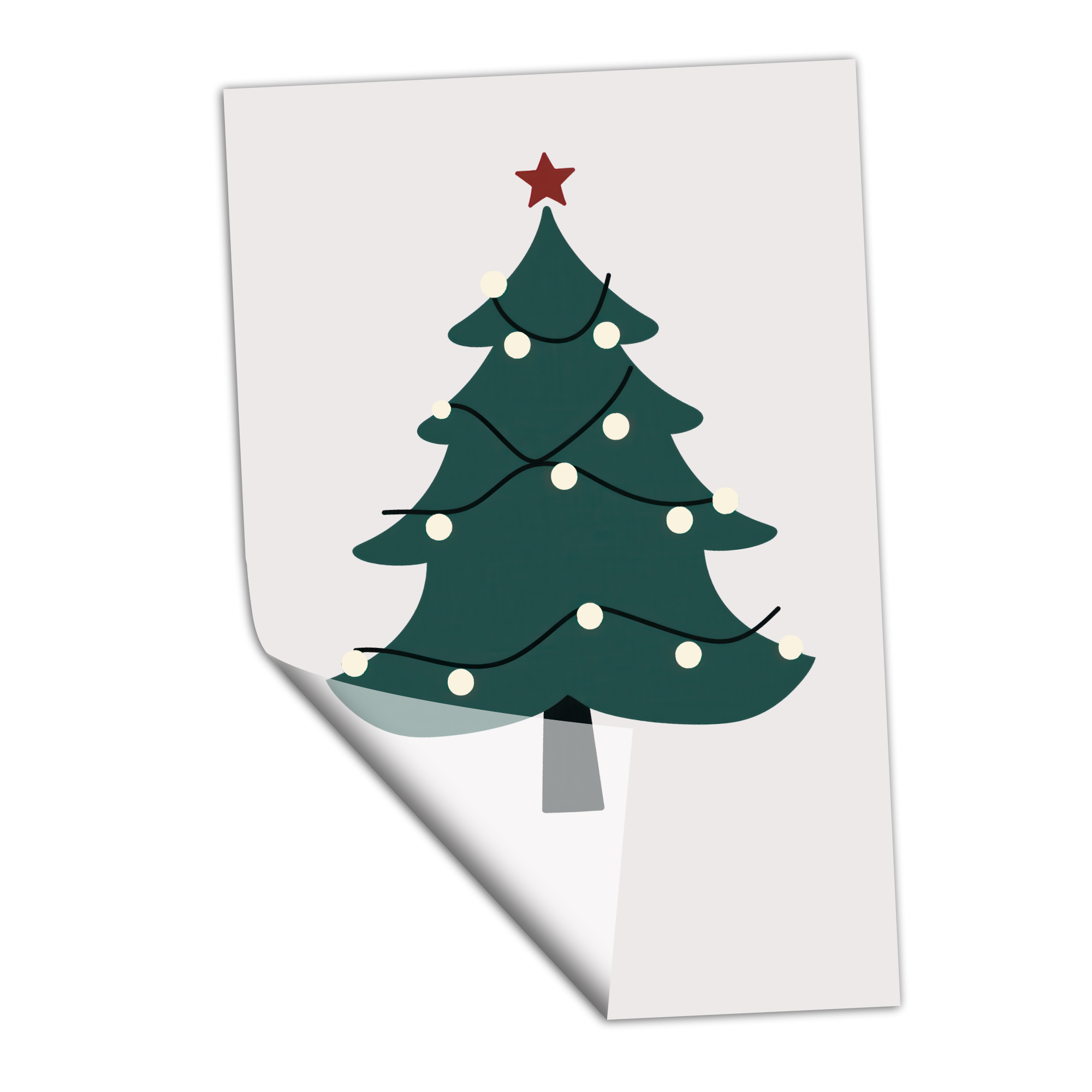 Minimalist Christmas Tree - Transfer