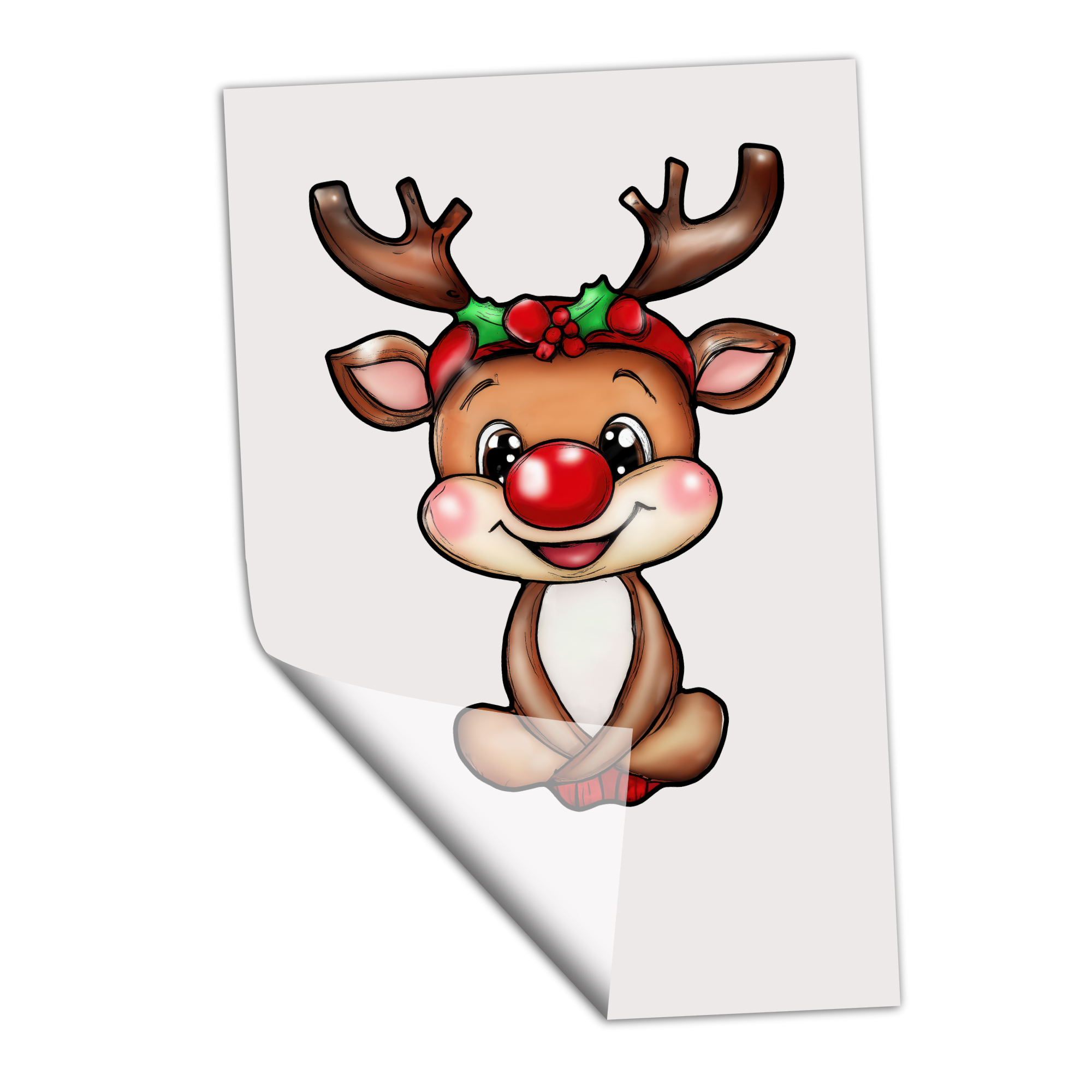 Reindeer Cartoon - Transfer