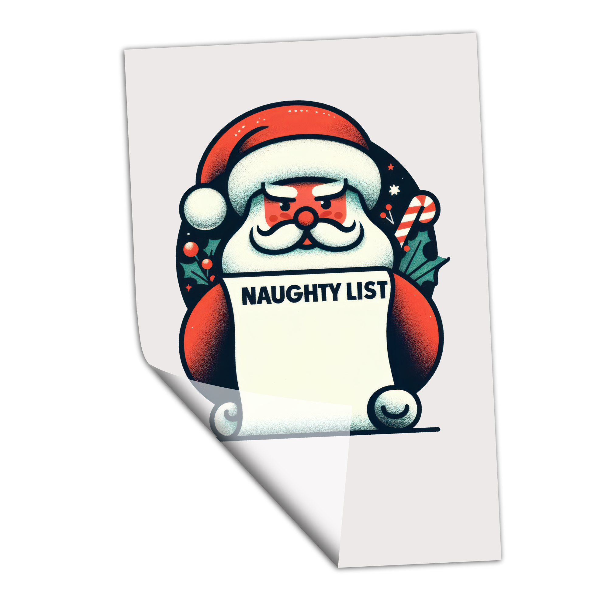 Santa with his Naughty List - Transfer