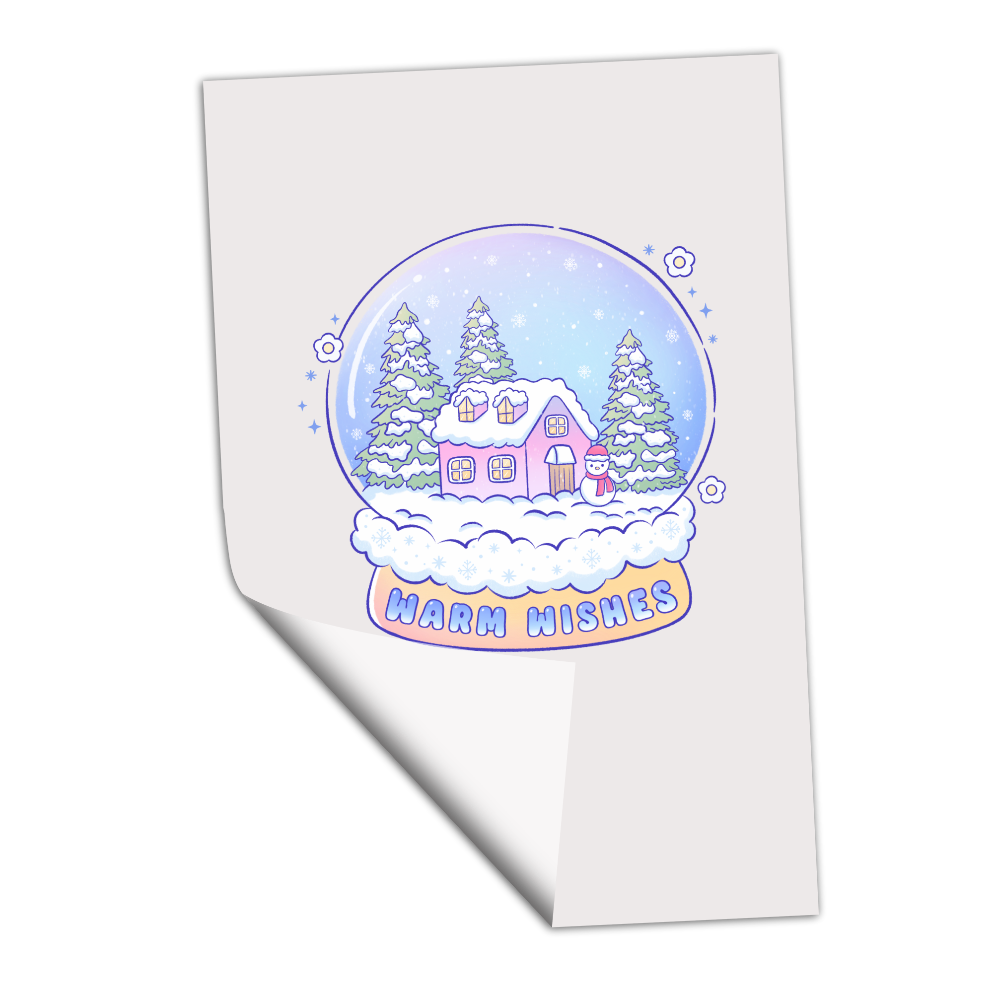 Warm Wishes Snowglobe - Transfer