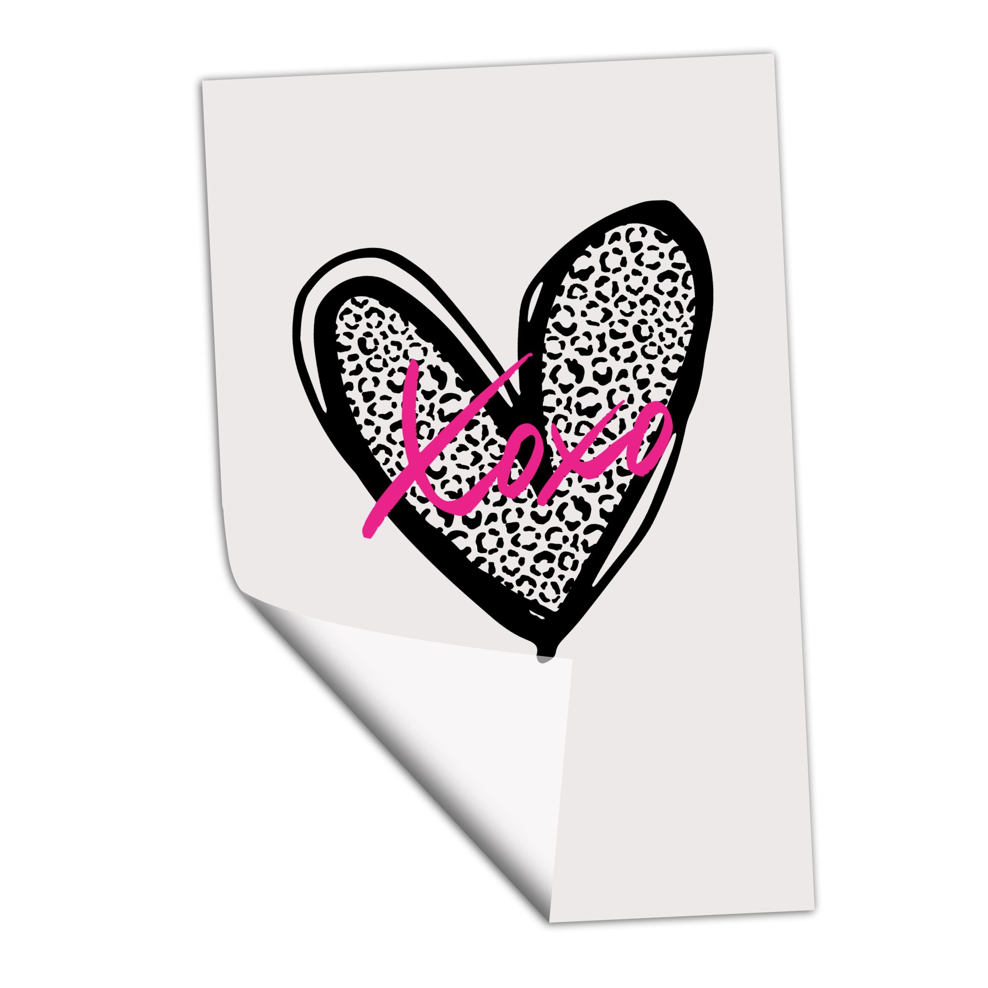 XOXO Leopard Heart